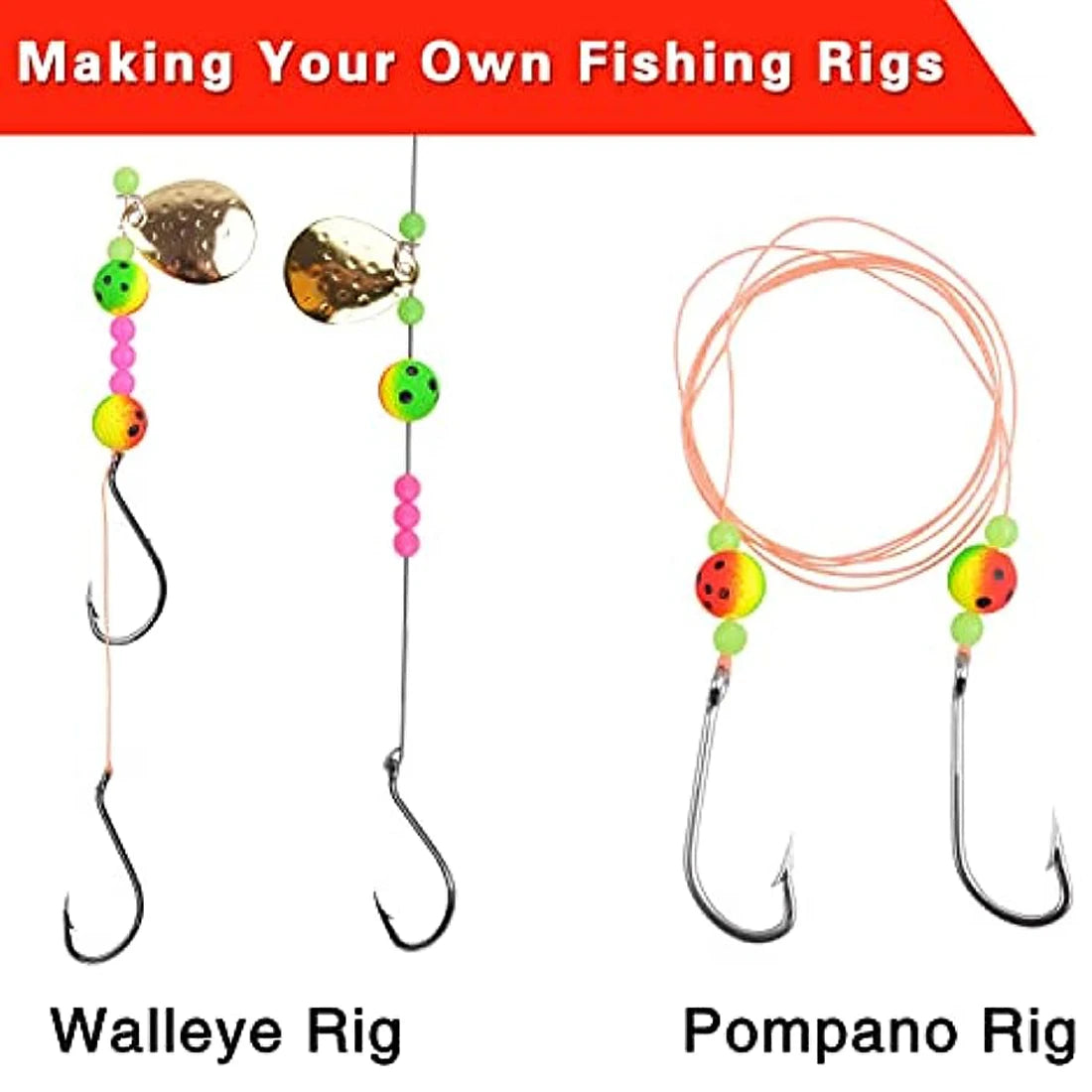 Nova Foam Float Kit – 110pc Bottom & Surf Rig Float Assortment for Walleye & Pompano