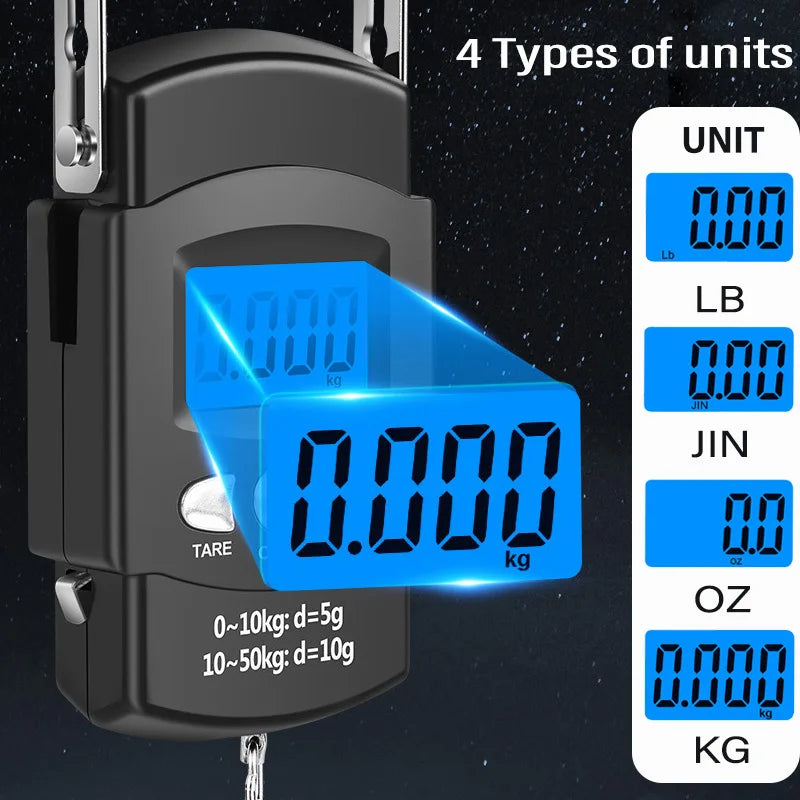 Nova Pro-Digital Hanging Scale with Retractable Measuring Tape Nova Fishing & Outdoors