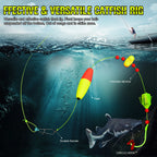 Nova Catfish Float Rigs – Pre-Tied Rattle Rigs with 6/0-10/0 Circle Hooks (5-Pack)