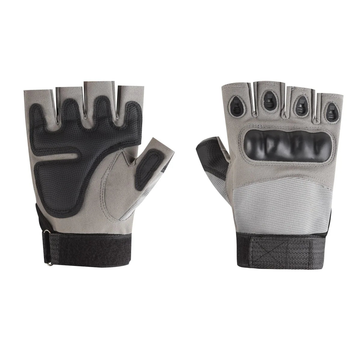 Magnetic Quick-Release Fingerless Fishing Gloves with Anti-Puncture Palm grey Nova Fishing & Outdoors