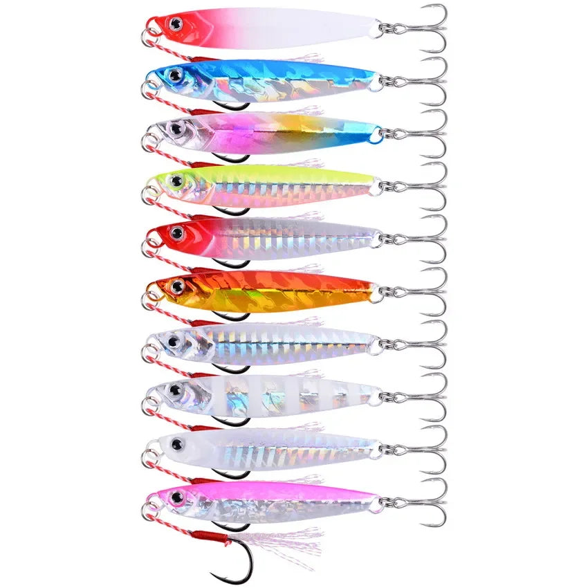 Saltwater Metal Jigs 5-8pc Set – Shore & Deep Water Casting Lures Nova Fishing & Outdoors