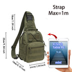 Nova Tactical Sling Shoulder Bag Waterproof Crossbody Backpack for Fishing Camping Everyday Carry