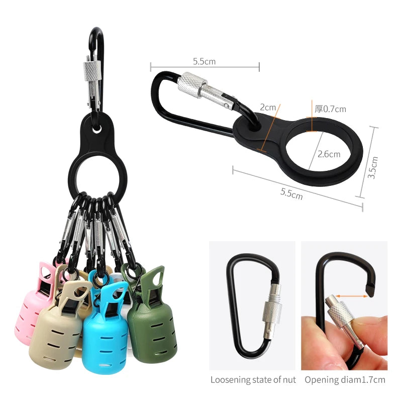 Squid Jig Hook Covers – 6-Piece Egi Lure Protector Kit with Carabiner Nova Fishing & Outdoors