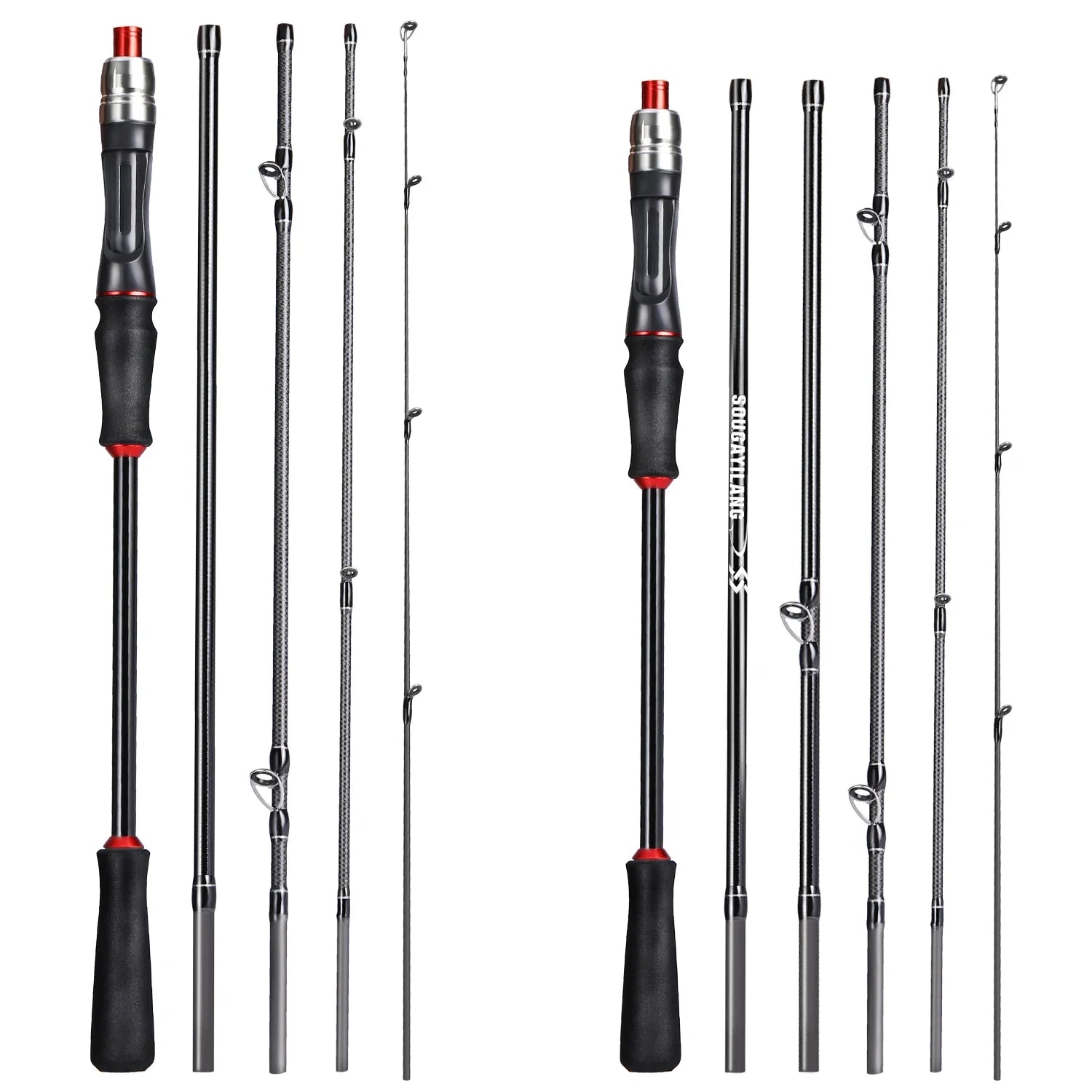 Sougayilang Lure Fishing Rod 1.8m 2.1m Spinning Bait Casting Rod Carbon Fiber EVA Handle Fishing Pole for Fishing Pesca Spinning fishing rod Nova Fishing & Outdoors
