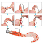 Jig Head Assortment – 30pcs, 1g to 28g Round Head Hooks for Soft Lures Nova Fishing & Outdoors