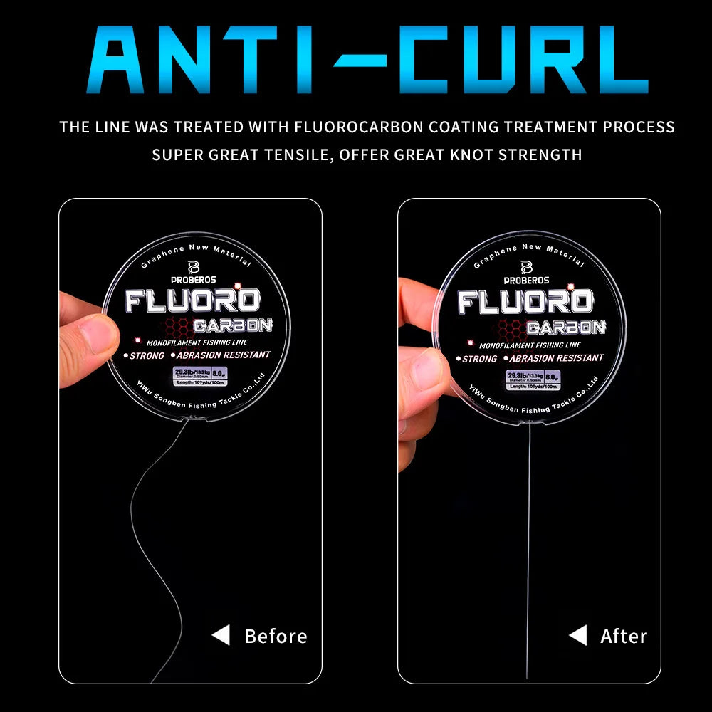 Nova 100M Fluorocarbon Sinking Leader Line – Invisible, Abrasion-Resistant Nova Fishing & Outdoors