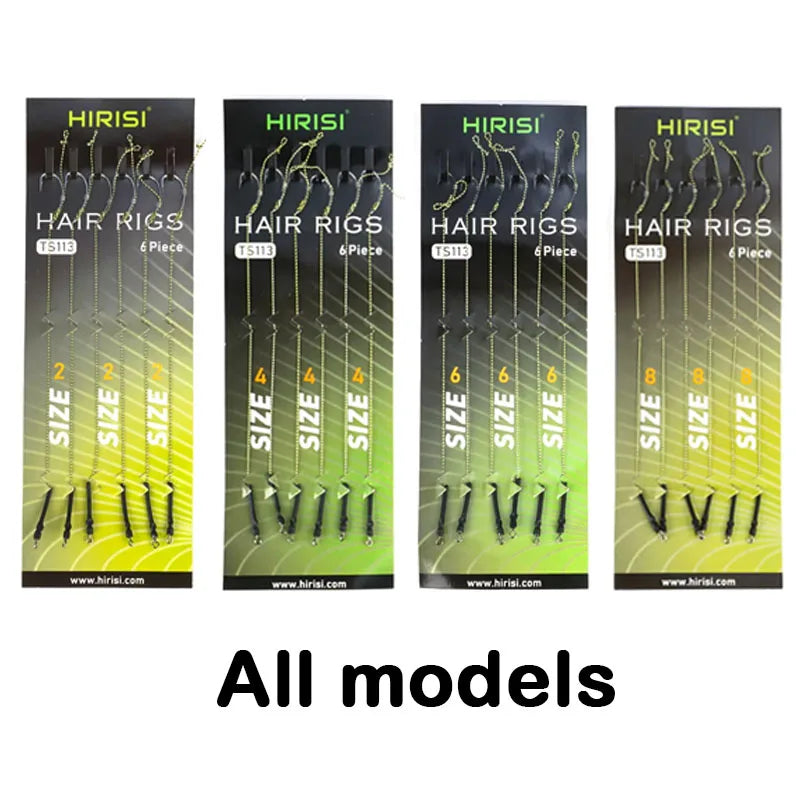 Nova Ready-Made Carp Rigging Kit - High-Carbon Steel Hook Set with Rolling Swivels for Boilies & Corn All models Nova Fishing & Outdoors