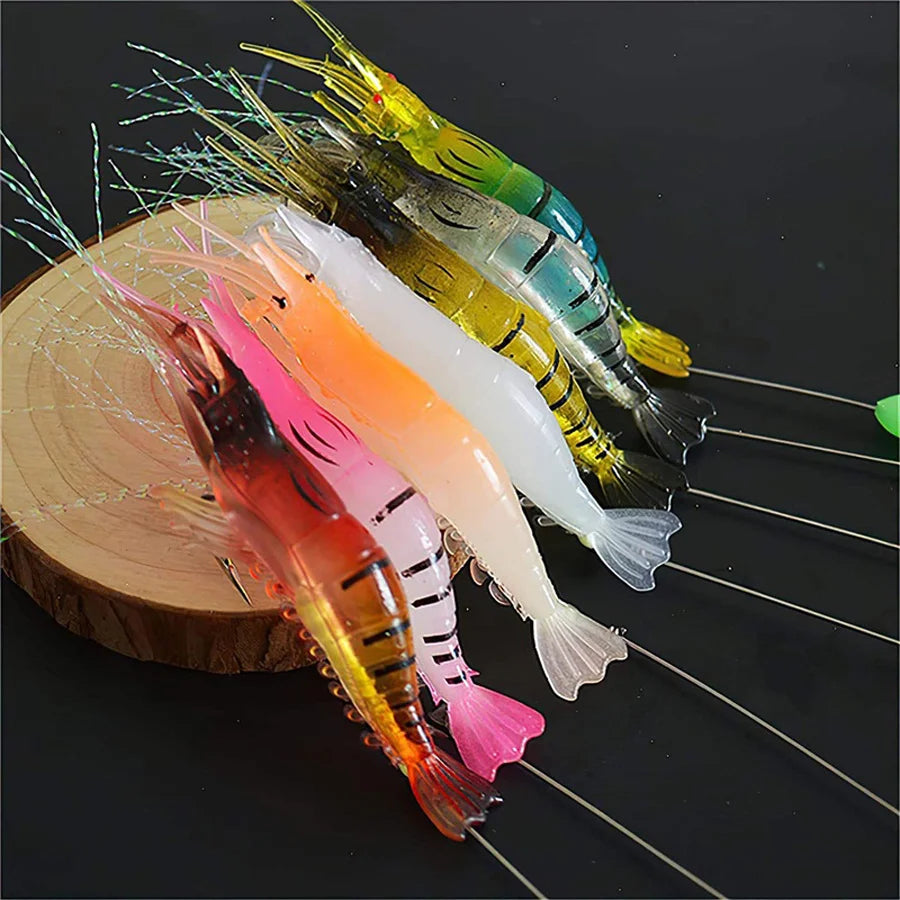 Premium Luminous Silicone Shrimp Lures Nova Fishing & Outdoors