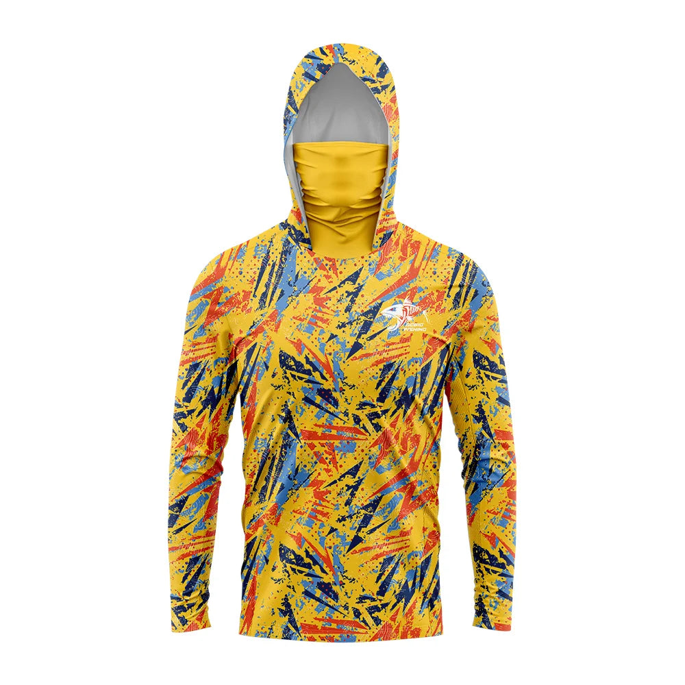 Nova Men’s Performance Fishing Hoodie UPF 50+ Quick-Dry Sun Protection Shirt with Built-In Face Mask 4 Nova Fishing & Outdoors