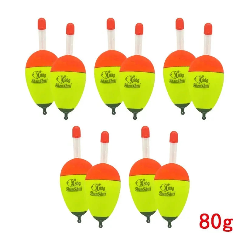 Hard-Body EVA Foam Floats – 10-Pack for Salt & Freshwater 10pcs Yellow 80g Nova Fishing & Outdoors