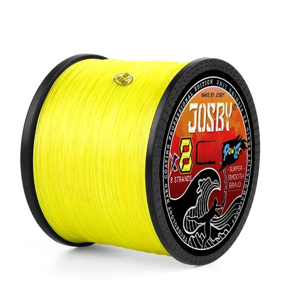 8-Strand PE Braided Fishing Line – 100M to 1000M Spools YELLOW Nova Fishing & Outdoors