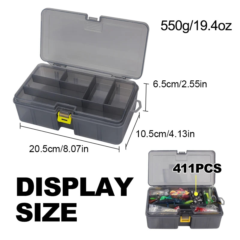 Nova 411-Piece Lure Kit – Complete Tackle Box for Trout, Pike & Bass