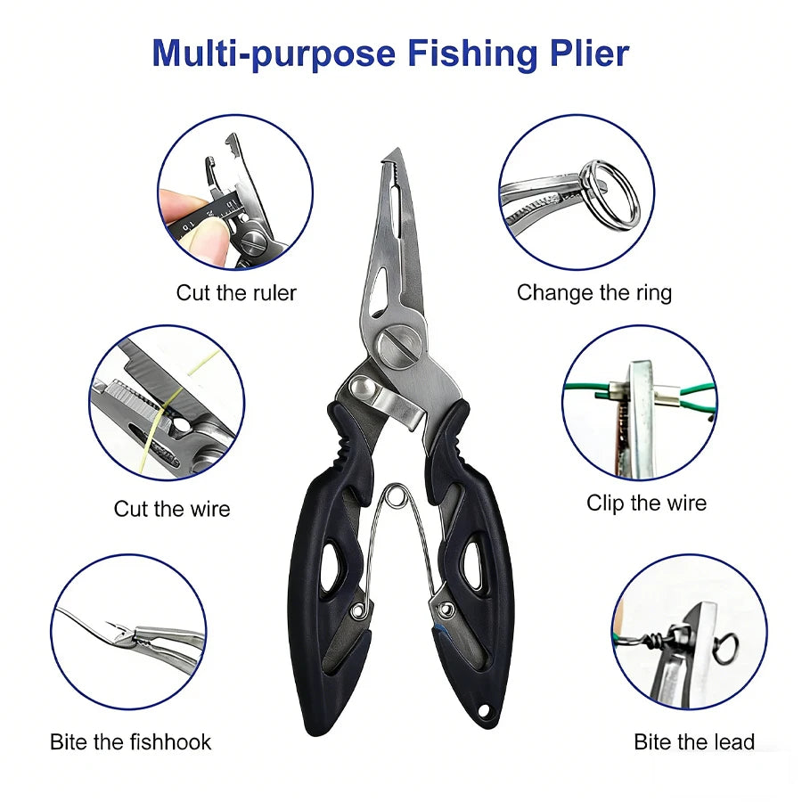 6-Piece Professional Fishing Tool Kit with Digital Scale Nova Fishing & Outdoors