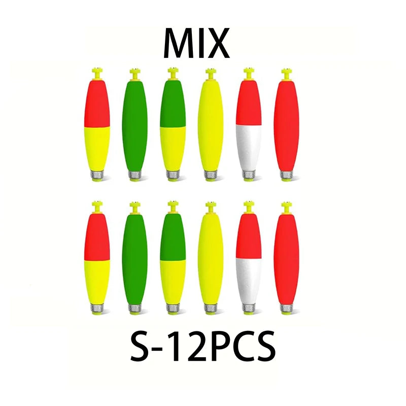 Nova Weighted Snap-On Corks – EVA Foam Peg Floats for Crappie & Panfish (12-Pack) S MIX Nova Fishing & Outdoors
