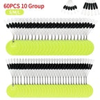 Nova Rubber Space Beans – Oval & Column Bobber Stops for Float Fishing (60pc)