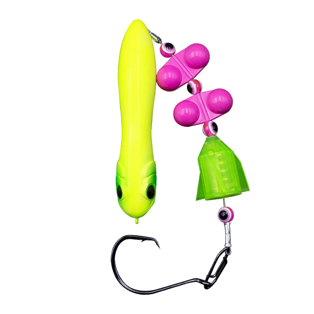 Nova Catfish Rigs – Pre-Tied Circle Hook Rigs with Float & Rattle Bead, 6/0-8/0