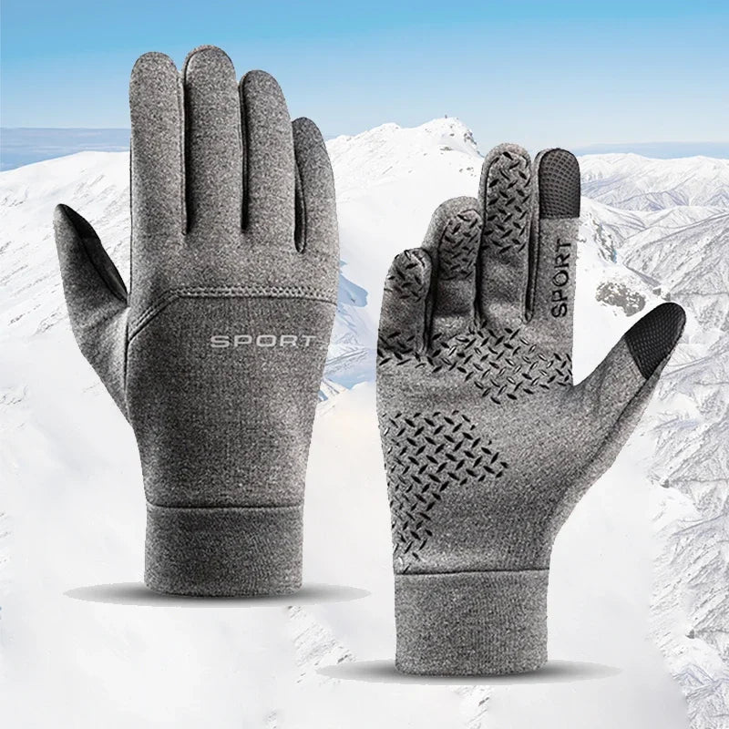 Thermal Neoprene Fishing Gloves – Insulated Windproof Full-Finger Cold Weather Pair GRAY Nova Fishing & Outdoors