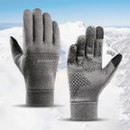 Thermal Neoprene Fishing Gloves – Insulated Windproof Full-Finger Cold Weather Pair GRAY Nova Fishing & Outdoors