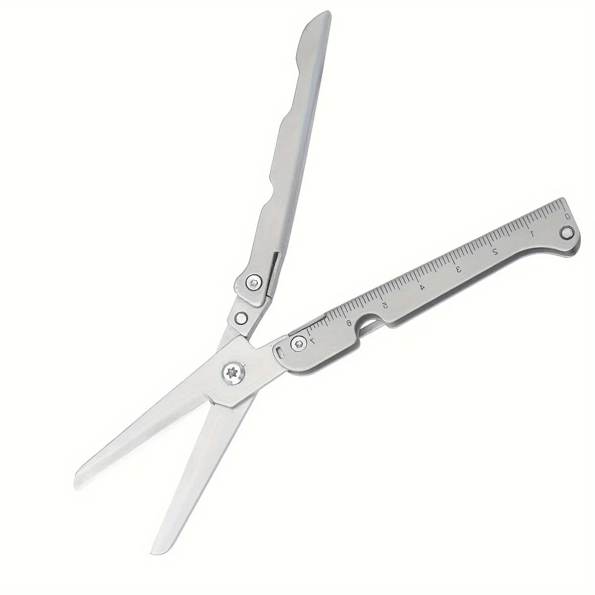 Folding Outdoor Scissors – Stainless Steel Rope Cutter Silver 1pc Nova Fishing & Outdoors