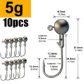 Jig Head Hook Assortment – 1g to 28g Weights for Soft Plastics 5g Nova Fishing & Outdoors