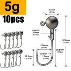 Jig Head Hook Assortment – 1g to 28g Weights for Soft Plastics 5g Nova Fishing & Outdoors