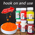Nova Carp Fishing Bait - 300pcs Soft Jelly Lure Pills with Honey Attractant Flavor, 0.22 Inch Fish Eggs