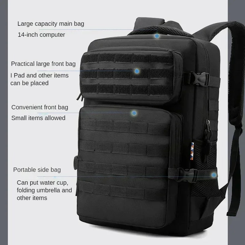 Nova 35L Tactical Backpack 1000D Nylon Waterproof Military Rucksack for Hiking Camping Trekking Hunting