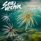 Nova Floating Sea Urchin Soft Lure Set - 2Pcs Radical Spined Finesse Lures - Tear-Resistant TPE Bionic Bait