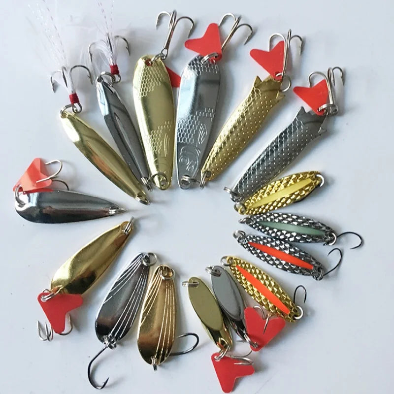 16-Piece Fishing Lure Kit with Tackle Box | Bass & Pike