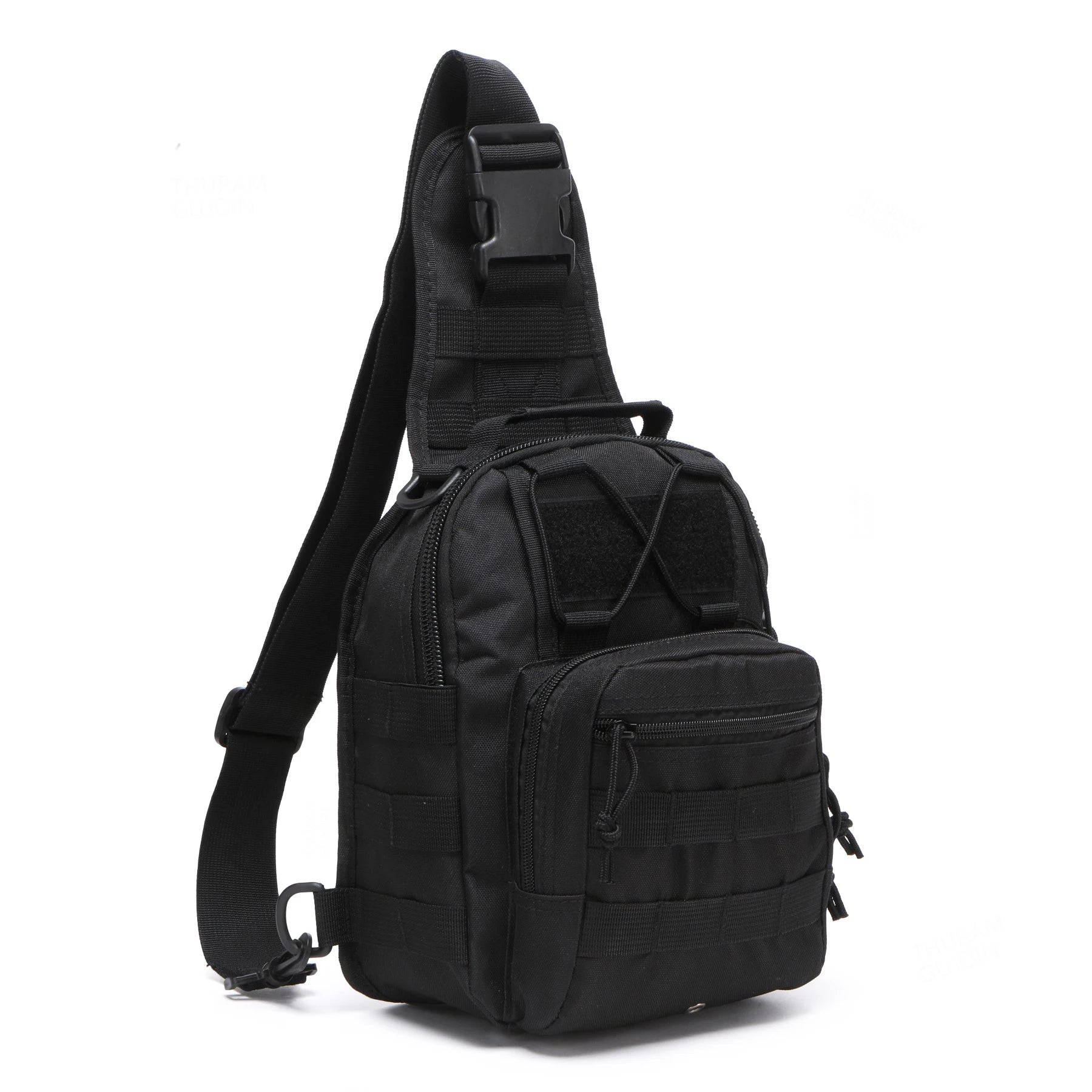 Nova Tactical Sling Shoulder Bag Waterproof Crossbody Backpack for Fishing Camping Everyday Carry Black Nova Fishing & Outdoors
