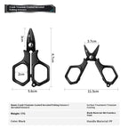 Titanium Plated Fishing Scissors – PE Braid Line Cutter - Titanium Coated A short mouth Nova Fishing & Outdoors