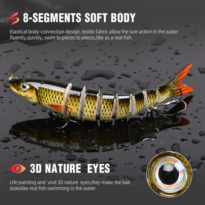 Multi-Jointed Swimbait – Slow-Sinking Segmented Crankbait Nova Fishing & Outdoors