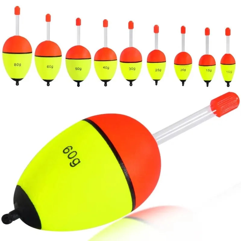 Hard-Body EVA Foam Floats – 10-Pack for Salt & Freshwater Nova Fishing & Outdoors