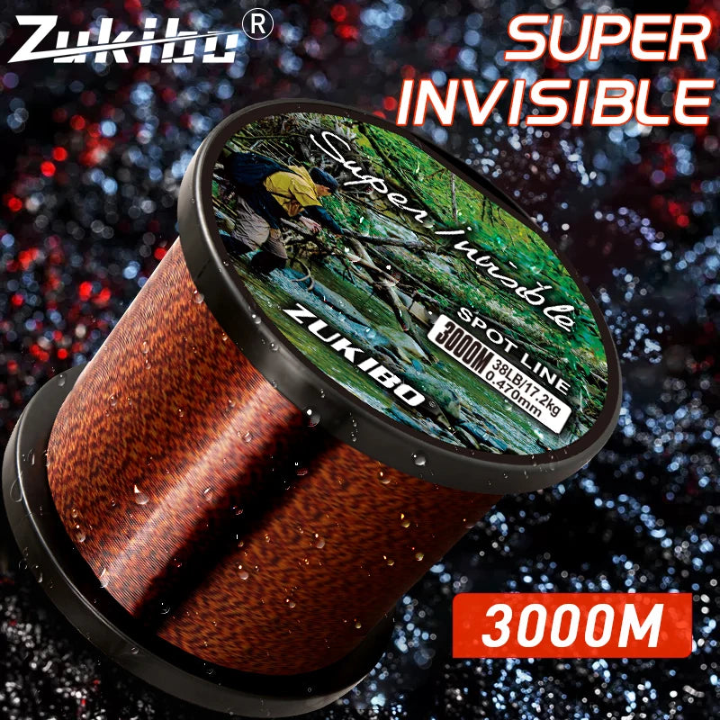 Professional Grade Invisible Spotted Line | 500m & 2000m Bulk Spools Nova Fishing & Outdoors