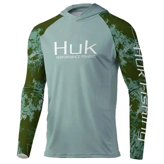 Performance Fishing Hoodie – Men's UPF 50+ Long Sleeve UV Sun Protection Shirt for Outdoors & Angling 08 Nova Fishing & Outdoors