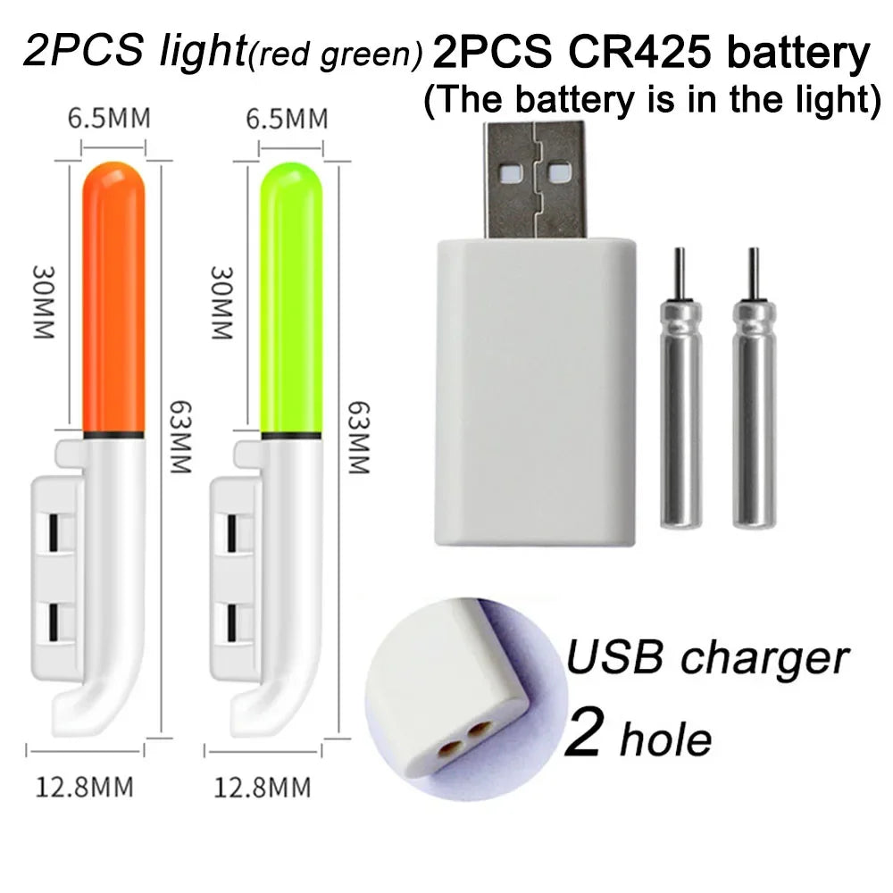 Nova Rechargeable Night Fishing Light – USB LED Rod Tip & Float Light, Waterproof Light CR425 charge 2 Nova Fishing & Outdoors