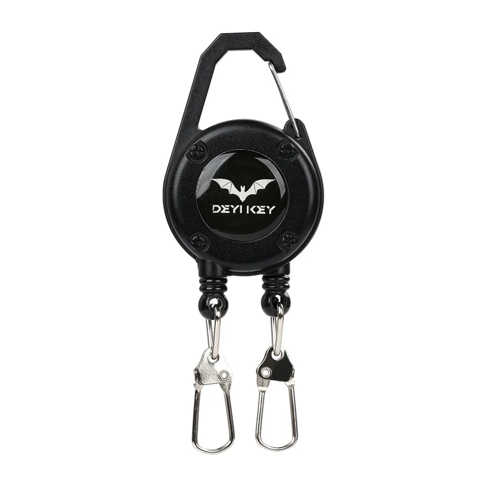 Dual Clip Fishing Buckle – Secure Gear Organizer Black 1pc Nova Fishing & Outdoors