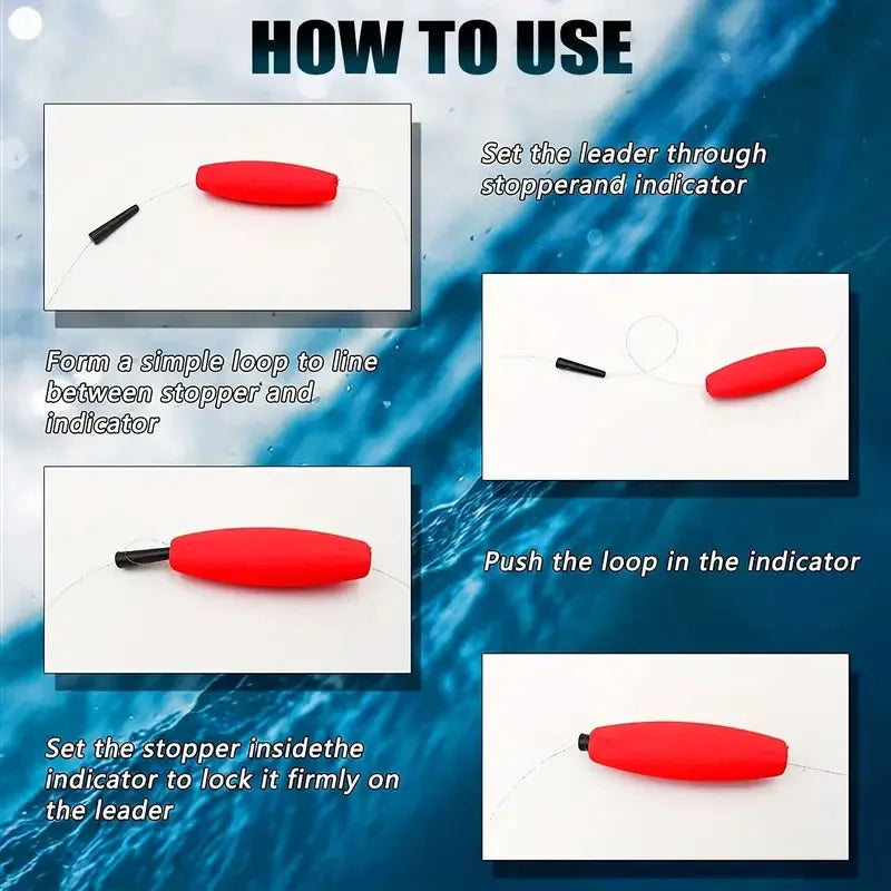 Nova Peg Floats – High-Density Foam Catfish & Crappie Rig Floats (20-Pack)