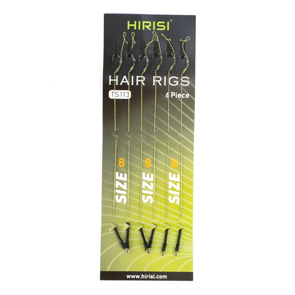 Nova Ready-Made Carp Rigging Kit - High-Carbon Steel Hook Set with Rolling Swivels for Boilies & Corn Size 8 Nova Fishing & Outdoors
