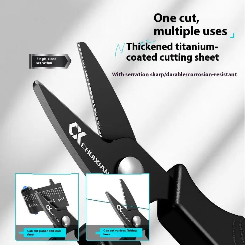 Titanium Plated Fishing Scissors – PE Braid Line Cutter - Titanium Coated Nova Fishing & Outdoors
