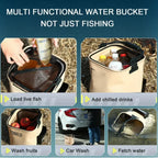 Nova Pro-Foldable EVA Fishing Bucket – Compact, Leak-Proof, & Multi-Purpose Nova Fishing & Outdoors