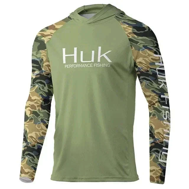 Performance Fishing Hoodie – Men's UPF 50+ Long Sleeve UV Sun Protection Shirt for Outdoors & Angling 05 Nova Fishing & Outdoors