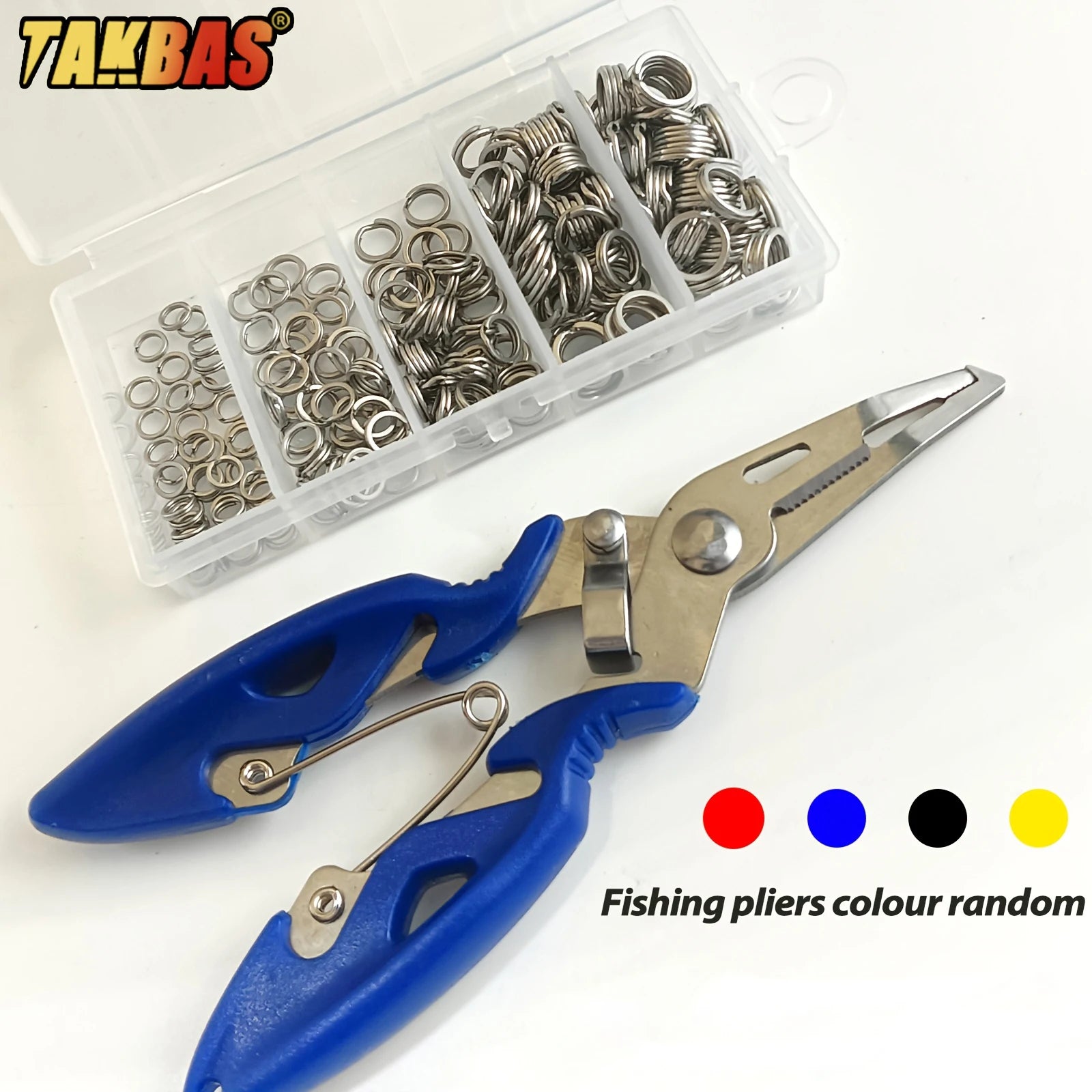Nova Stainless Steel Split Rings – Heavy-Duty Lure Connectors with Pliers (100/200pc)