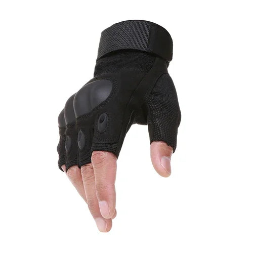 Magnetic Quick-Release Fingerless Fishing Gloves with Anti-Puncture Palm black Nova Fishing & Outdoors