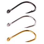100-Piece High Carbon Steel Fishing Hook Assortment – 10 Sizes - 100 Piece 10 Size Nova Fishing & Outdoors