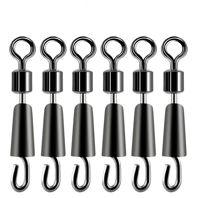 Ball Bearing Swivels – 30/50pc Solid Ring Connectors for Fishing Line