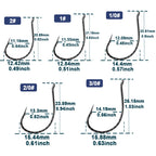Nova Drop Shot Hooks – Bulk High Carbon Steel Worm Hooks for Bass & Perch (50pc)