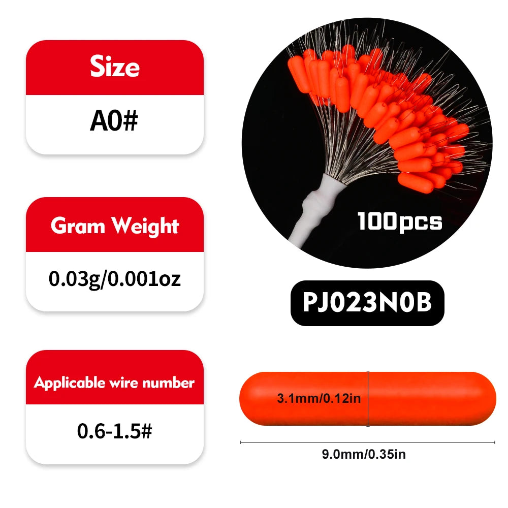 Nova Rubber Bobber Stoppers – Bulk Oval Float Stops for Slip Bobber Rigs (100pc) B 0 Nova Fishing & Outdoors