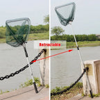 Nova Fishing Landing Net - Aluminum Alloy Telescoping Folding Mesh Net - Safe Fish Catching & Releasing