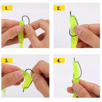Nova EWG Worm Hooks – Wide Gap Offset Hooks for Texas Rig Bass, Sizes 1-5/0 (25-Pack)